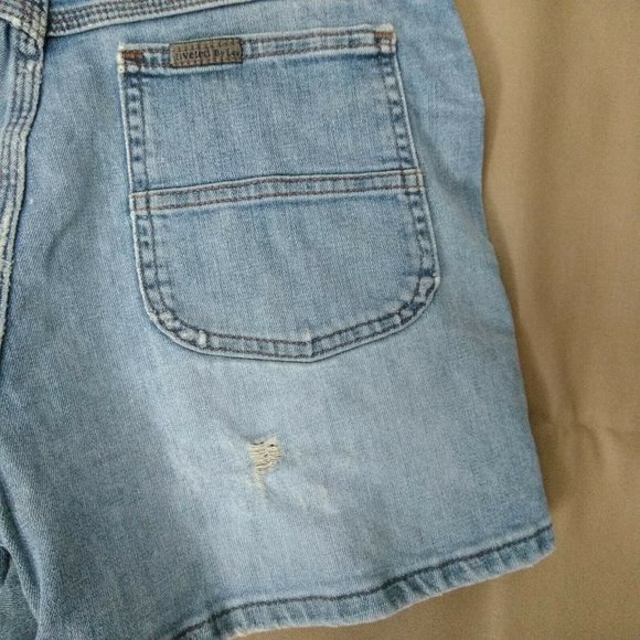 Vtg. Riveted By Lee High Waisted Carpenter Shorts - Picture 4 of 12